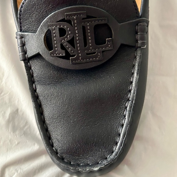 Lauren Ralph Lauren Women’s Brynn Leather Driving Loafer Black Size 10 - Picture 3 of 7
